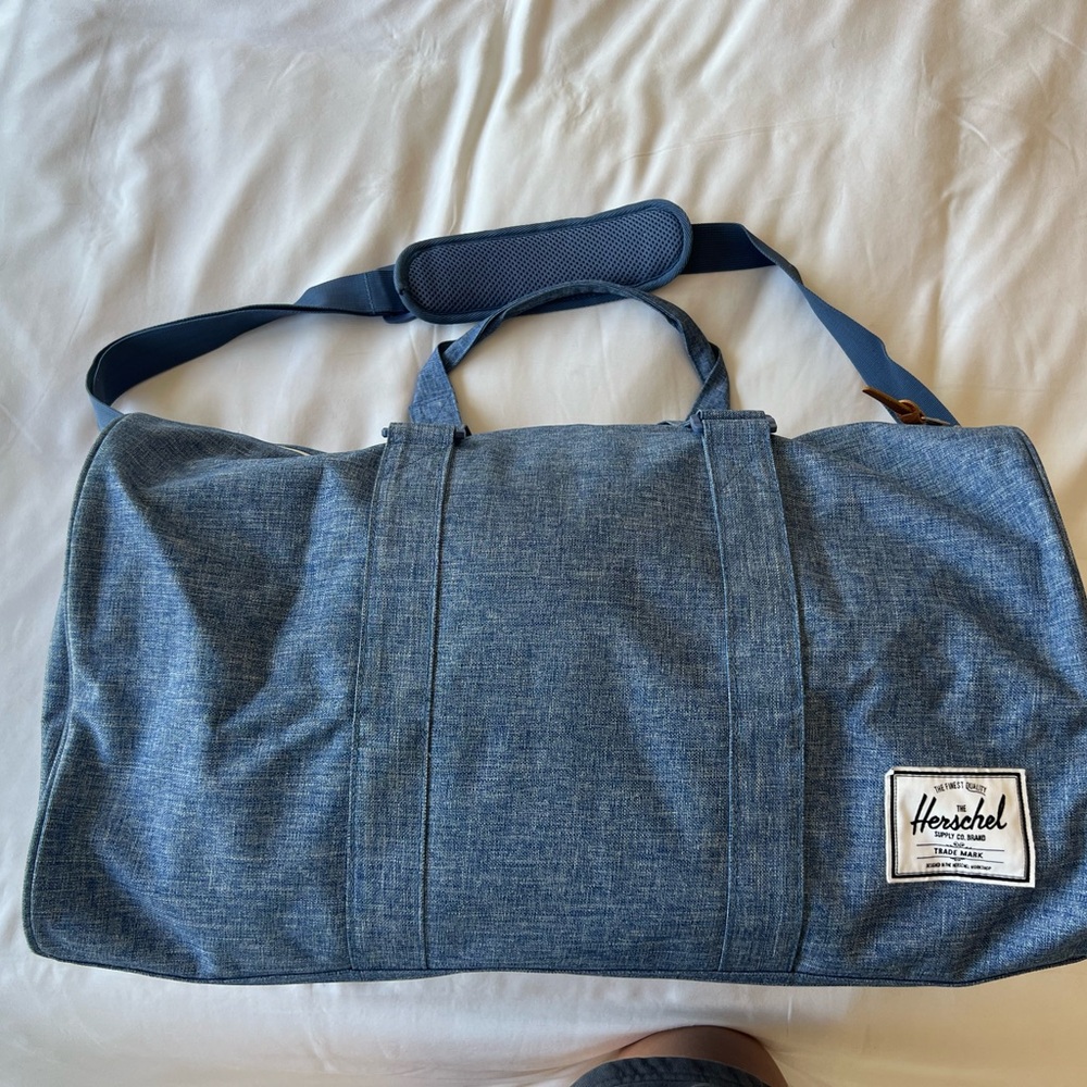 Herschel Novel Duffle Bag in Blue Denim | 43L